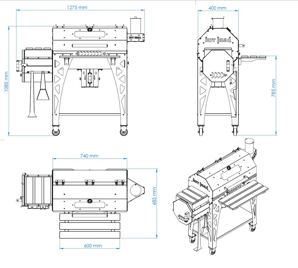 smoker teknik çizim